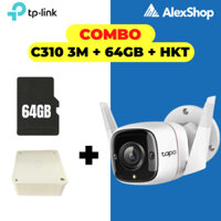 [Combo-3M] Camera TP-Link Tapo C310 (3M)+ Thẻ 64G + Hộp Kỹ Thuật Camera Ngoài Trời