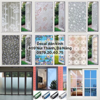 Combo 3m decal dán kính hoa văn chống nhìn trộm, có keo sẵn khổ rộng 90cm