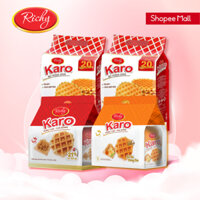 Combo 4 bánh Karo Richy gốm 2 bịch bánh Karo bơ trứng giòn 150g và 2 bịch bánh Karo phô mai, sợi gà truyền thống