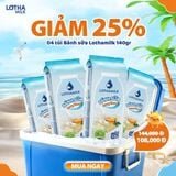 Combo 4 Bánh sữa Lothamilk nguyên chất túi 140g