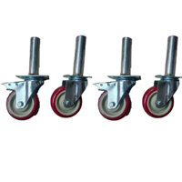 Combo 4 bánh xe giàn giáo 100 mm  - 2 bánh xoay và 2 bánh xoay có khóa