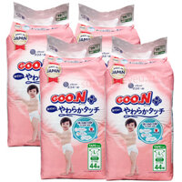 Combo 4 bịch tã Dán Goon Plus size L 44 miếng