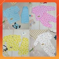 Combo 4 bộ Carter's cho bé hè 2020 vải cotton in cây cài giữa dành cho bé