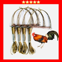 Combo 4 Bộ Giò Đá Bẫy Gà Rừng Chân Thép Cáp Se 4 Sử Lí Nhiệt Khoen Đúc