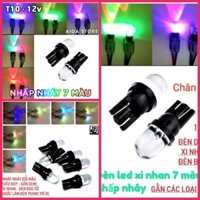 COMBO 4 CÁI BÓNG ĐÈN LED XIN NHAN TÍN HIỆU SÁNG NHẤP NHÁY NHIỀU MÀU SẮC CỰC ĐẸP LẮP XE MÁY XE HƠI Ô TÔ HÀNG CAO CẤP