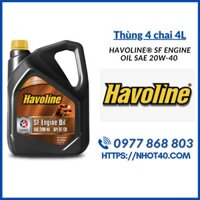 [Combo 4 Can 4L] - Nhớt oto 20W40 Havoline SF ENGINE OIL - Máy xăng