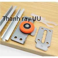 Combo 4 cặp ray trượt cửa lùa U.Đài Loan (Thanh ray trên và thanh ray dưới )