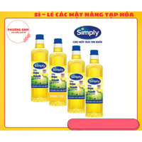 Combo 4 Chai  Dầu Ăn Simply 1 Lít