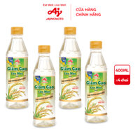 Combo 4 Chai Giấm Gạo Lên Men LISA 400mlChai