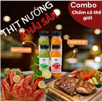 Combo 4 chai muối ớt xanh đỏ