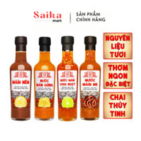 COMBO 4 CHAI Nước chấm pha sẵn Mắm nêm, Nước mắm chua ngọt, Nước mắm gừng, Nước mắm me Làng Chài Xưa