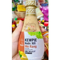 COMBO 4 CHAI NƯỚC XỐT MÈ RANG KEWPIE CAM KẾT CHÍNH HÃNG ( chai 210ml ) - ăn kem rong nho, rau salad