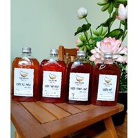 Combo 4 chai RƯỢU MƠ - TÁO MÈO - CHANH LEO - XÍ MUỘI - Ngâm thủ công, không đau đầu