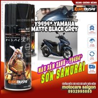 Combo 4 Chai Sơn xịt Samurai màu xám xanh nhám mờ UCH210 - 124 - Y9494 - 128A