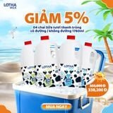 Combo 4 chai Sữa tươi thanh trùng Lothamilk 1760ml