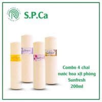 Combo 4 Chai xịt thơm phòng 200ml khử mùi thơm lâu đến 6h - SPCa000076