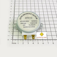 COMBO - 4 chiếc động cơ quay đĩa lò vi sóng 220V trục chữ thập