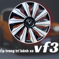 combo 4 chiếc ốp bánh xe vf3, ốp mâm vành vinfast vf3 trang trí