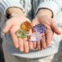 Combo 4 con nhím bằng pha lê thuỷ tinh cao cấp dùng decor trang trí nhà cửa- chặn giấy