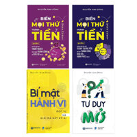 Combo 4 cuốn Biến Mọi Thứ Thành Tiền Q12  Bí Mật Hành Vi  Tư Duy Mở - Nguyễn Anh Dũng SBOOKS