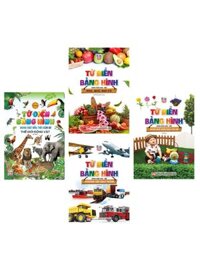 Combo 4 Cuốn Chữ Cái Và Số Đếm - Khám Phá Ngôi Nhà Của Bé - Hoa Quả Rau Củ - Phương Tiện Giao Thông