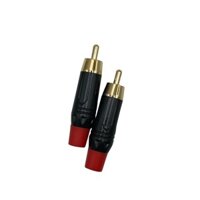 Combo 4 Đầu AV RX-17 Đực (Dương) Đồng OFC, Mạ Vàng 24k - Jack Hoa Sen Đực Hàn, Jack RCA/Jack AV   --- Mai Phương ---