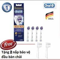 Combo 4 đầu thay 3D white bàn chải đánh răng điện Oral-B trắng bóng bề mặt răng
