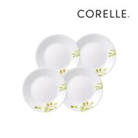 COMBO 4 DĨA - CB4-106-OG-LP - Dĩa thủy tinh Corelle hoa văn Olive Garden, 17cm