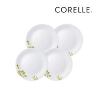 COMBO 4 | Dĩa lớn thủy tinh Corelle 110-OG-LP, hoa văn Olive Garden, 26cm