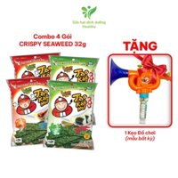 [Combo 4 gói 32G] Snack rong biển TaoKaeNoi CRISPY SEAWEED Nhiều Vị Nhập Khẩu Thái Lan Chính Hãng Ăn Vặt Healthy