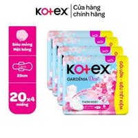 Combo 4 gói băng vệ sinh Kotex hoa anh đào (20 miếng)