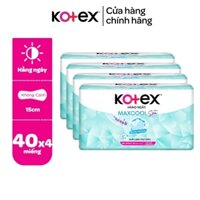 Combo 4 gói băng vệ sinh Kotex maxcool 40 miếng