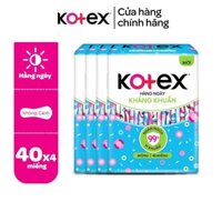 Combo 4 gói băng vệ sinh Kotex hàng ngày 40 miếng