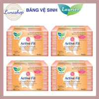[Combo 4 Gói] Băng vệ sinh hằng ngày Laurier Active Fit hương trái cây 40 Miếng