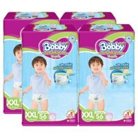 Combo 4 gói Bỉm tã quần Bobby size XXL 56 miếng (trên 16kg)