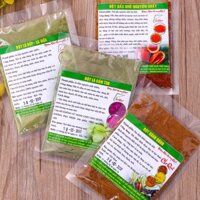 Combo 4 gói bột tạo màu thực phẩm tự nhiên rau củ nấu xôi ngũ sắc, làm bánh, thạch rau câu