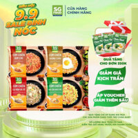 Combo 4 gói cơm chiên SG Food vị Dương châu, Hải sản ngũ sắc, Kim chi, Cá mặn gà xé 200g