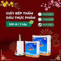 Combo 4 Gói Giấy PRIME Đa Năng Thấm Dầu Thực Phẩm 2 Lớp Dùng Vệ Sinh Bếp Lau Khô Thực Phẩm, Đảm Bảo Vệ Sinh, An Toàn