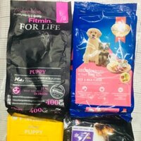 Combo 4 gói hạt 400g cho Chó Con ( Smartheart,Fitmin FL Puppy, Fitmin mini puppy, Ganador)