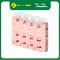 Combo 4 gói khăn giấy rút Hannah-Seyo dạng treo không mùi 4 lớp 1280 tờ (giao mẫu ngẫu nhiên) Bách Hóa Xanh