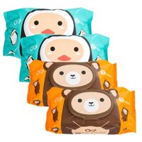 Combo 4 gói Khăn Ướt Agi Hàn Quốc 100 Tờ /gói Loại Không Mùi - An Toàn cho Da Bé