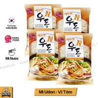 Combo 4 gói Mì Udon N Hanil vị Tôm (225g/gói)