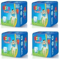 [COMBO 4 GÓI] Tã quần bigsize Bino XXXL - 18-35kg - 56 miếng