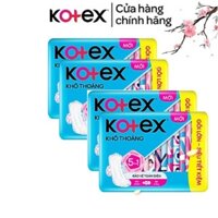 Combo (4 Gói x20 miếng ) Băng vệ sinh Kotex khô thoáng Siêu mỏng cánh 23cm HSD luôn mới