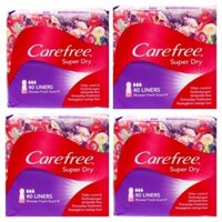 [Combo 4 gói]Băng vệ sinh hằng ngày Siêu Thấm Carefree 40 miếng hàng Thái Lan