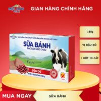 Combo 4 hộp 2 vị Sữa bánh (180g/ Hộp) Mộc Châu Milk