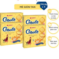 Combo 4 Hộp Bánh Orion Goute Mè Giòn Tan (316,8g x 4)