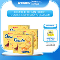 Combo 4 Hộp Bánh Orion Goute Mè Giòn Tan (316,8g x 4) (Giao Màu Ngẫu Nhiên)