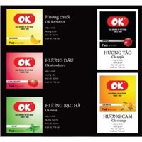 Combo 4 Hộp Bao Cao Su OK Hương Bạc Hà (3 Gói / Hộp) ₫150.000