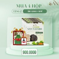 Combo 4 Hộp Bột Nêm Rau Củ San Nature 350g, Không Chất Điều Vị,Tạo Ngọt Kết Hợp Nấm Truffle Thượng Hạng(tặng 1 tạp dề )